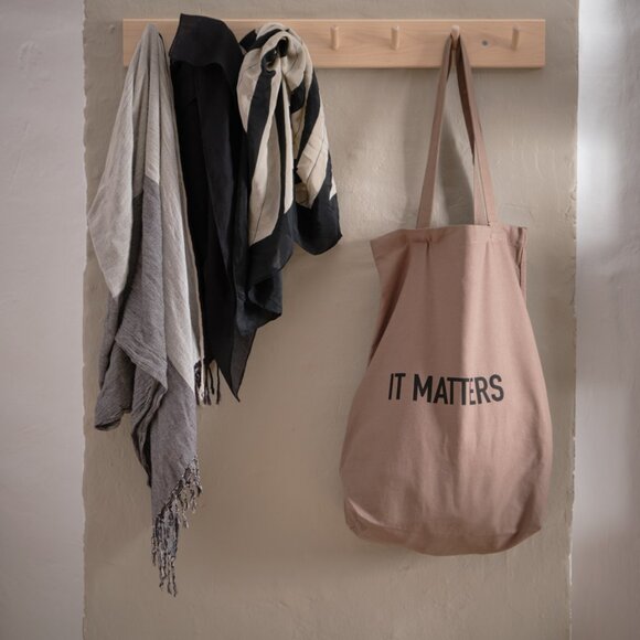 IT MATTERS Shoulder Bag NWT - Organic Cotton -Scandinavian Design -School Unisex - Picture 4 of 10